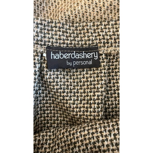 Vintage Haberdashery by Personal Tweed Plaid Wrap Skirt Midi Fringed Hem Size 12 - Picture 5 of 6